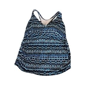 Ava & Viv Tankini Top Womens Size 24W Casual Sporty Vacation Travel Resortwear